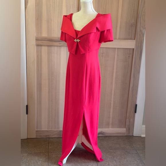 Alex Evenings Full Length Gown and Jacket Set. Women’s Sz-8 JC Penney EUC - Picture 2 of 15